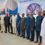 R-L: Victor Origho, Lawrence Okpewho, Okpesu Gideon, Onyem Aghaobodo,  Ochuko Emudainohwo, Emmanuel Enebeli,  Charles Aniagwu,  Martyns Obiefuna in a group photo shortly after the occasion
